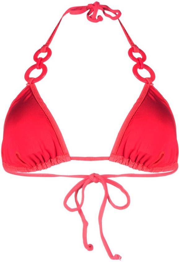 Moschino Triangel bikinitop Roze