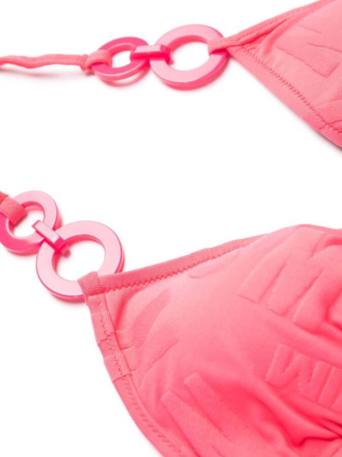 Moschino Triangel bikinitop Roze