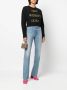 Moschino Trui met geborduurde tekst Zwart - Thumbnail 2