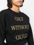 Moschino Trui met geborduurde tekst Zwart - Thumbnail 5