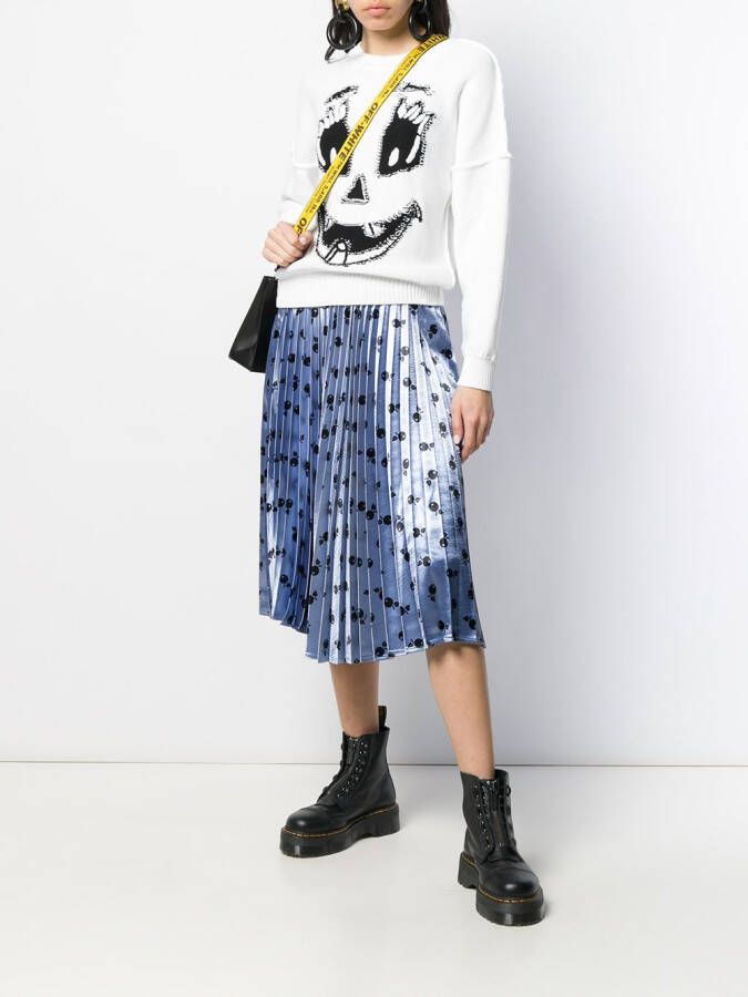 Moschino Trui met intarsia Wit