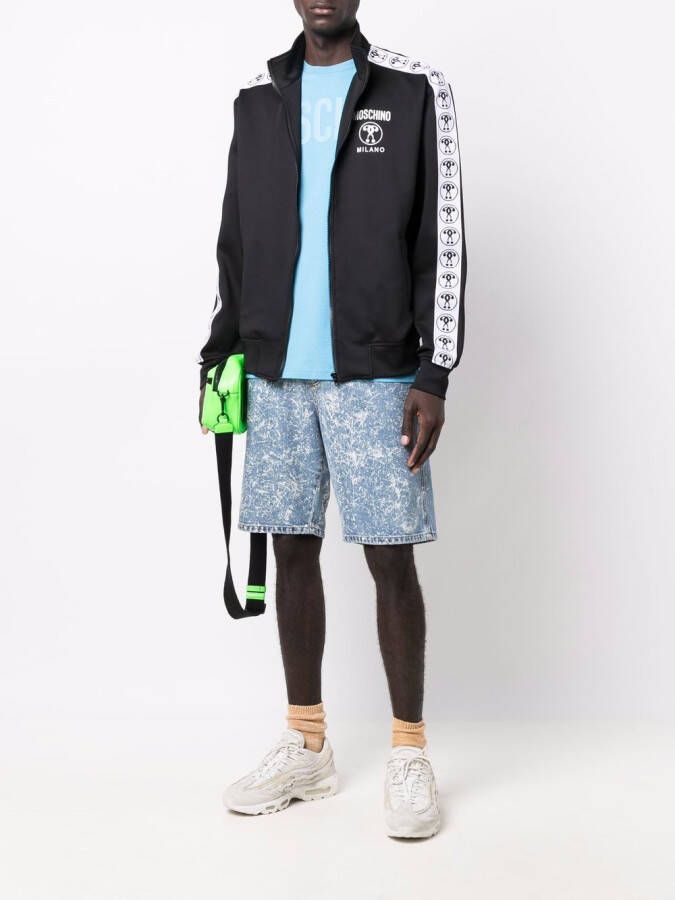 Moschino Trui met logostreep Zwart