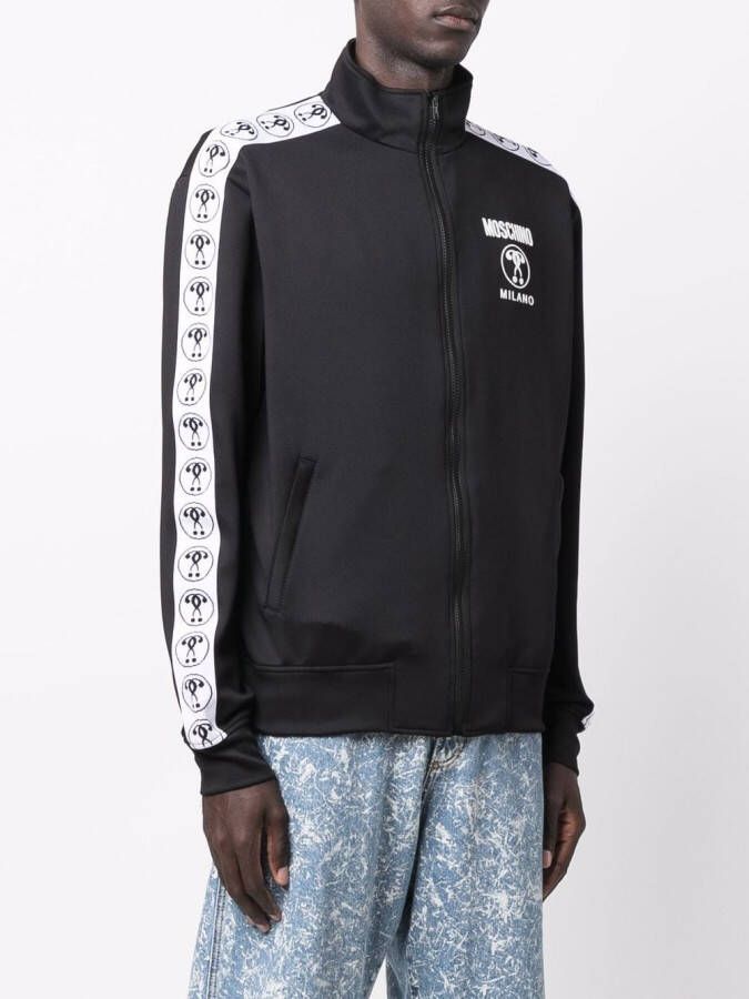 Moschino Trui met logostreep Zwart