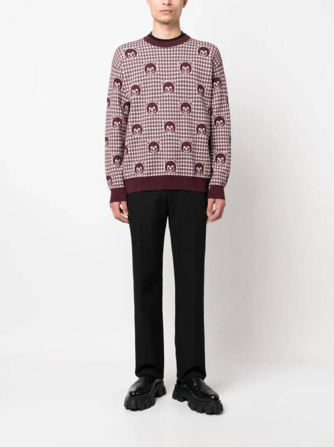 Moschino Trui met teddybeerprint Rood