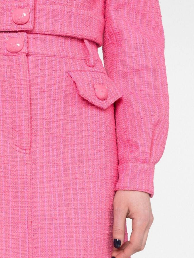 Moschino Tweed rok Roze