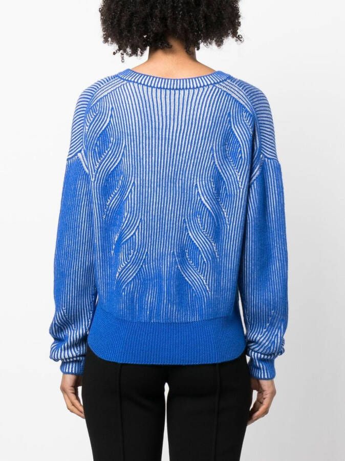 MOSCHINO JEANS Tweekleurige trui Blauw
