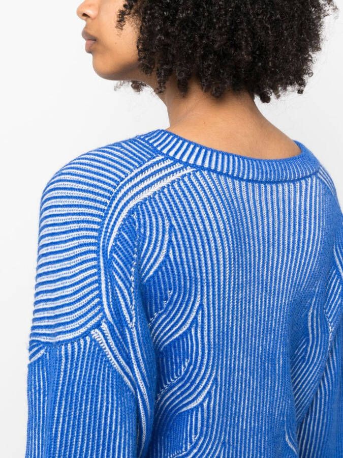 MOSCHINO JEANS Tweekleurige trui Blauw