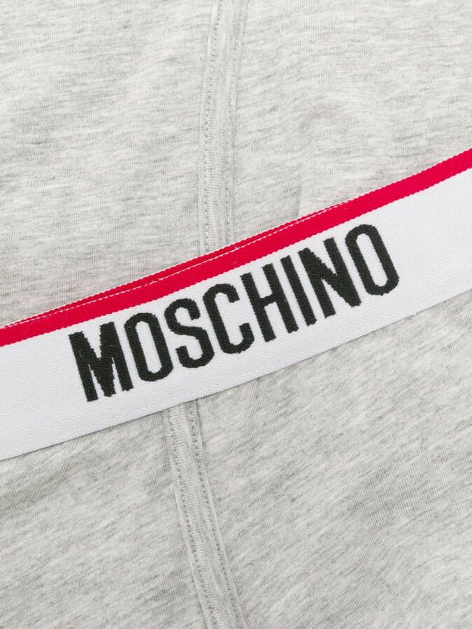 Moschino twin pack logo band boxers Grijs