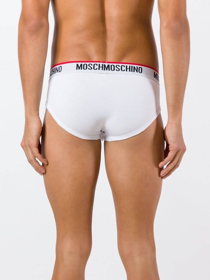 Moschino two-pack logo briefs Wit