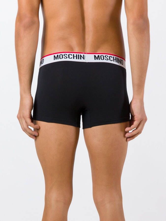 Moschino two-pack logo briefs Zwart