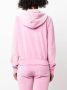 MOSCHINO JEANS Velours hoodie Roze - Thumbnail 4