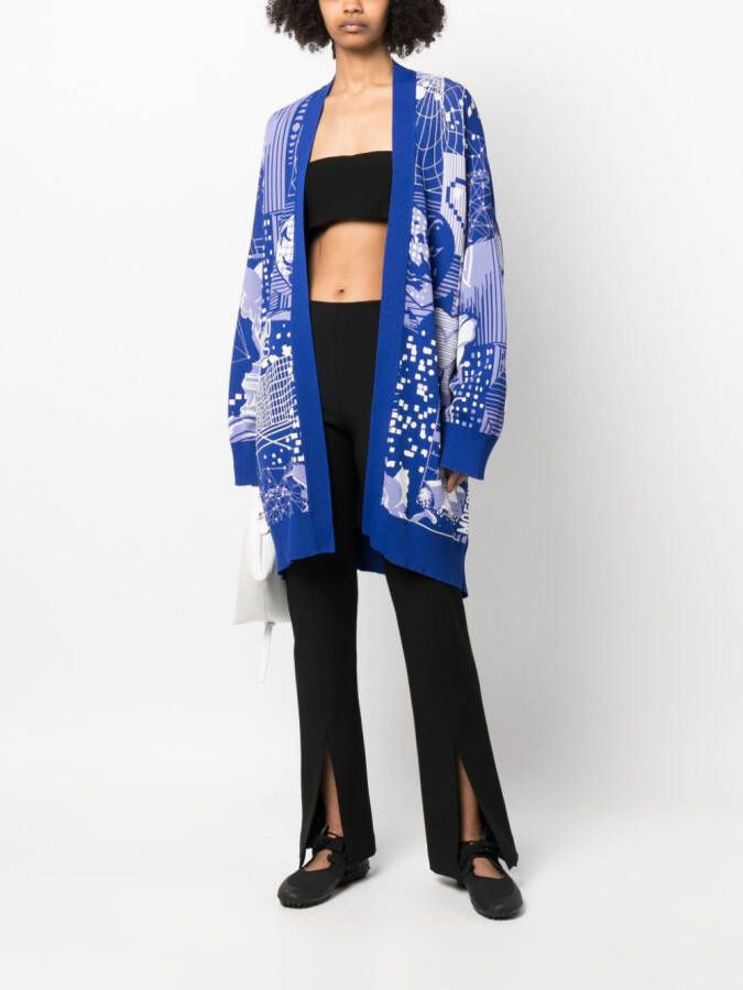 Moschino Vest met print Blauw