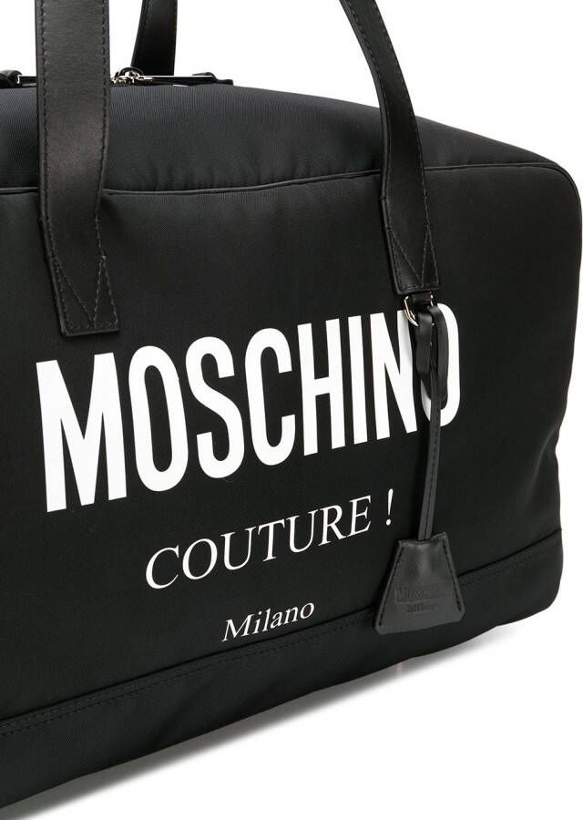 Moschino Weekendtas met logoprint Zwart