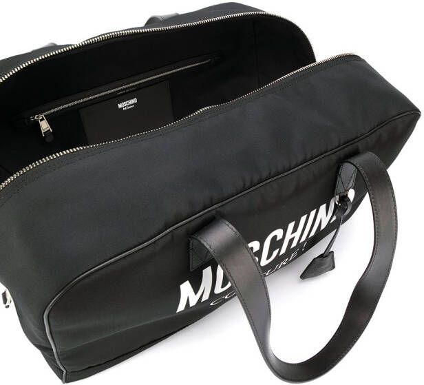Moschino Weekendtas met logoprint Zwart