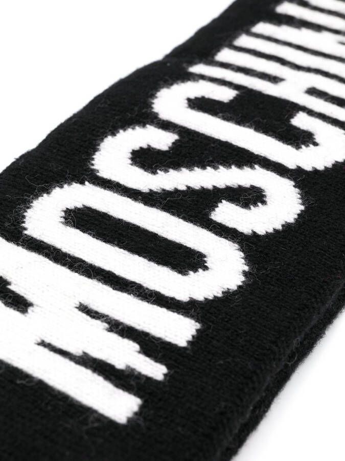 Moschino Wollen sjaal Zwart