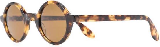 Moscot Zonnebril met rond montuur Bruin