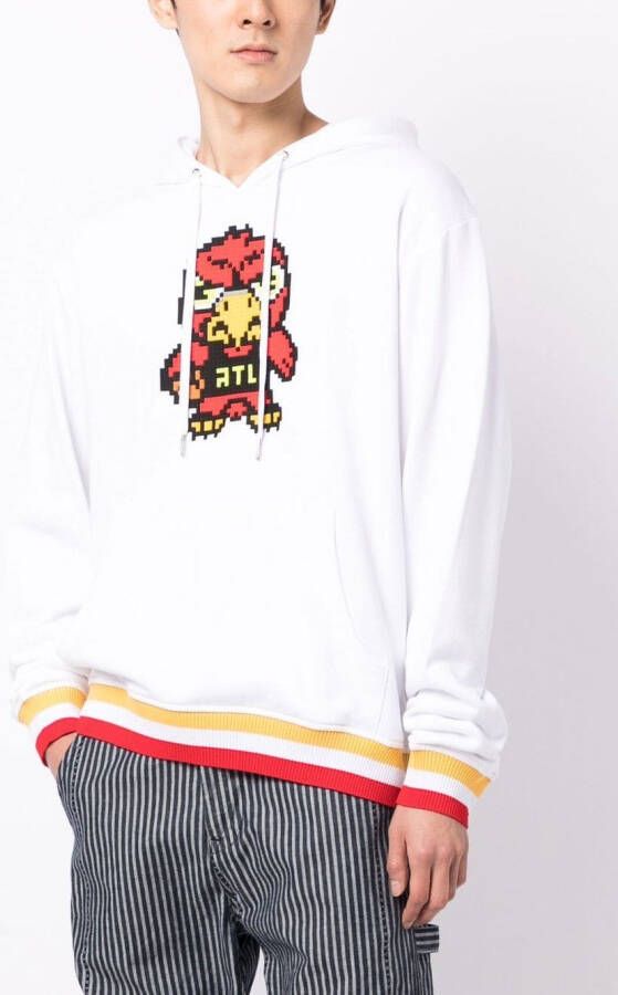 Mostly Heard Rarely Seen 8-Bit Hoodie met print Wit