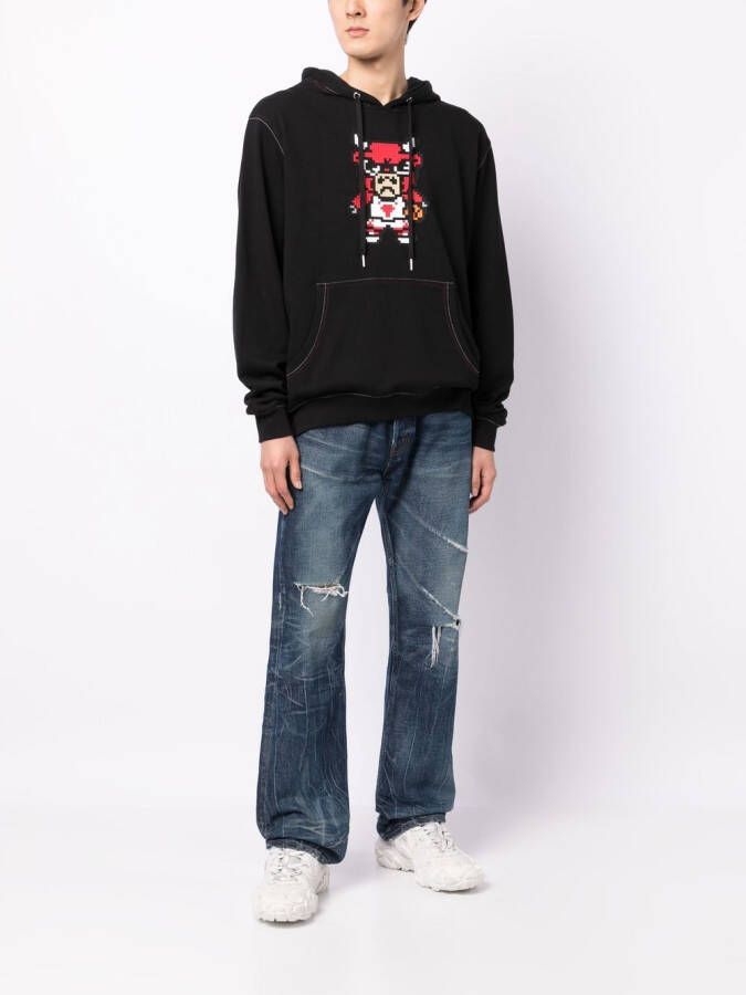 Mostly Heard Rarely Seen 8-Bit Hoodie met print Zwart