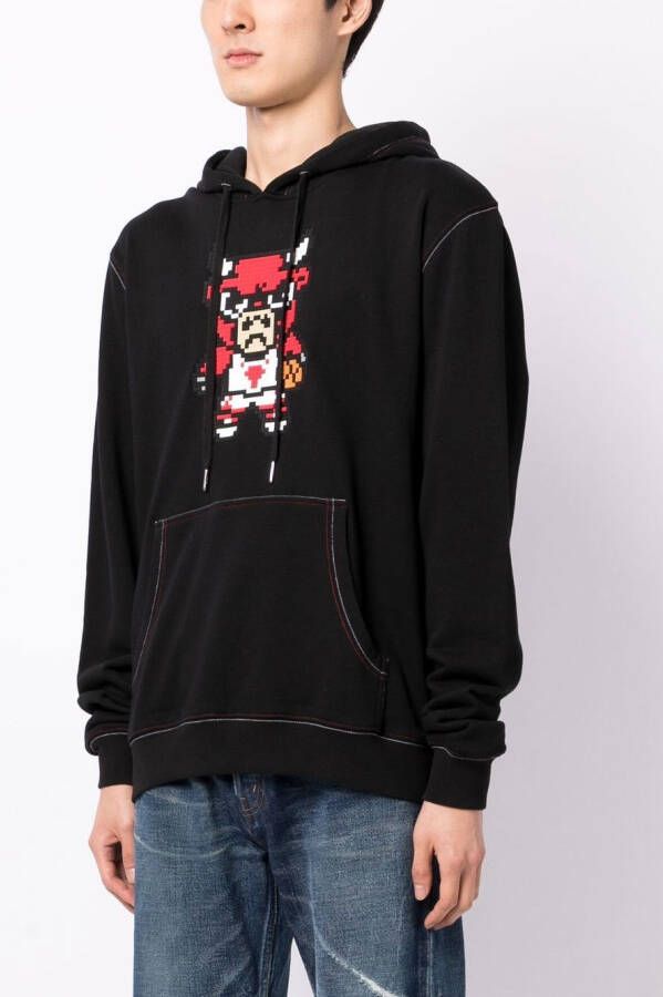 Mostly Heard Rarely Seen 8-Bit Hoodie met print Zwart