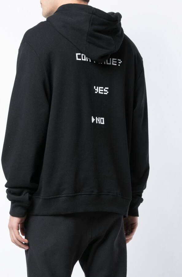 Mostly Heard Rarely Seen 8-Bit 'game over' hoodie Zwart