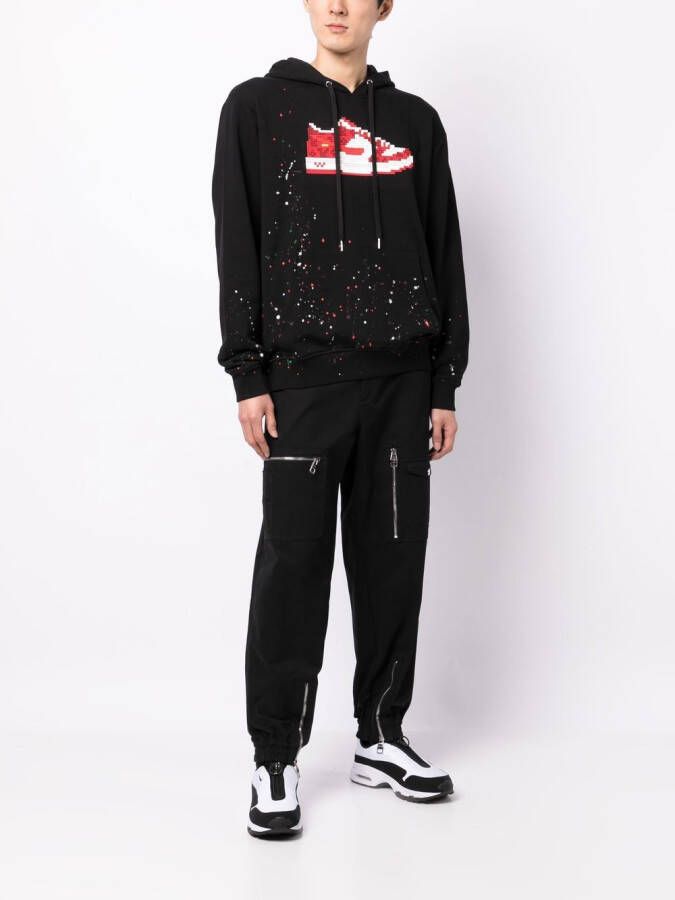 Mostly Heard Rarely Seen 8-Bit Hoodie met print Zwart