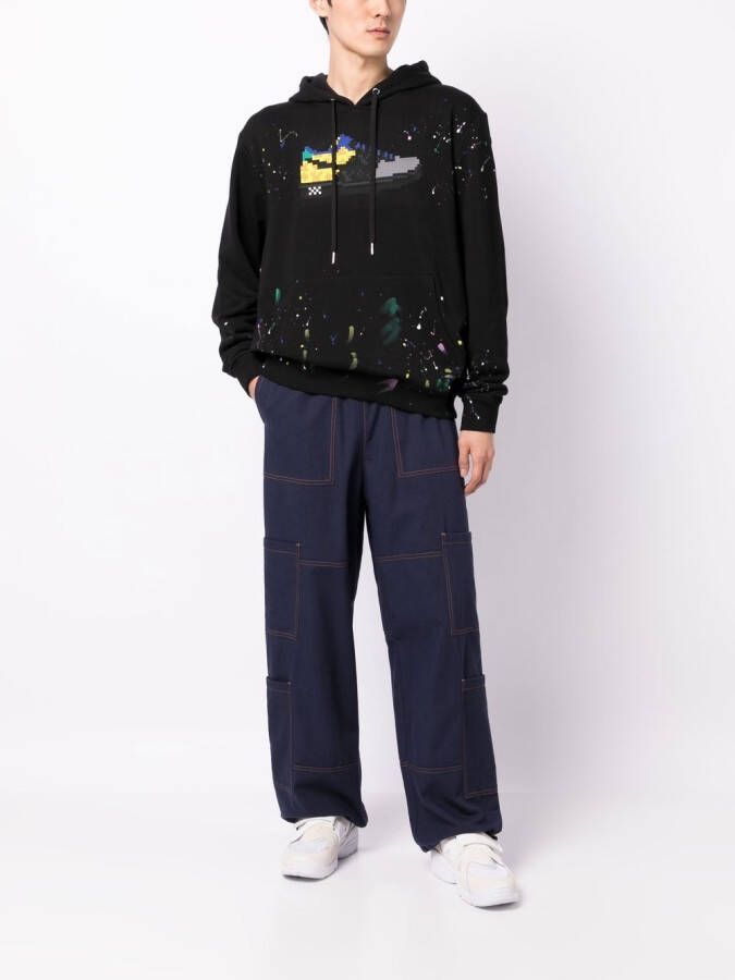 Mostly Heard Rarely Seen 8-Bit Hoodie met print Zwart