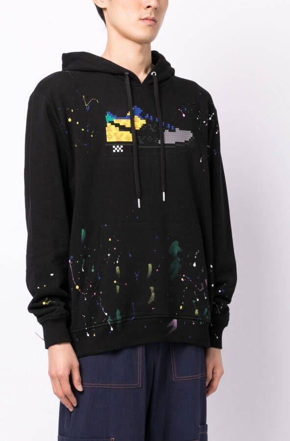 Mostly Heard Rarely Seen 8-Bit Hoodie met print Zwart