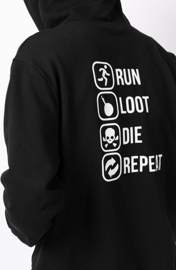 Mostly Heard Rarely Seen 8-Bit Hoodie met grafische print Zwart