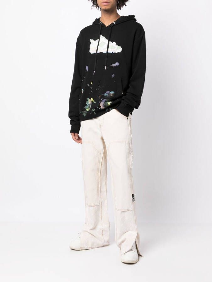 Mostly Heard Rarely Seen 8-Bit Hoodie met logo Zwart