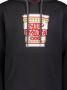 Mostly Heard Rarely Seen 8-Bit Hoodie met pastaprint Zwart - Thumbnail 3