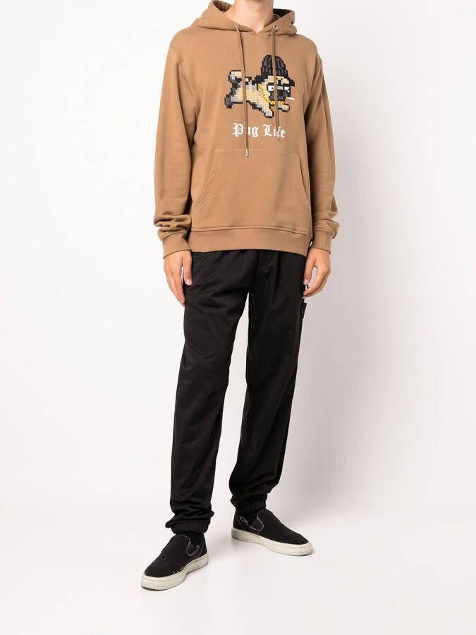 Mostly Heard Rarely Seen 8-Bit Hoodie met print Bruin