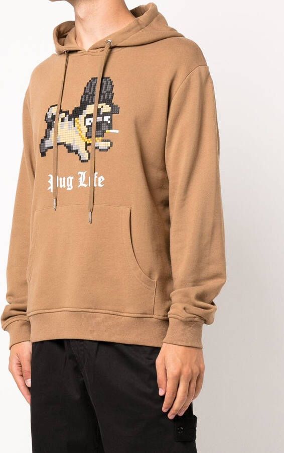 Mostly Heard Rarely Seen 8-Bit Hoodie met print Bruin