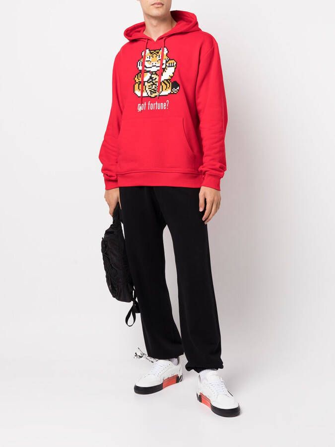Mostly Heard Rarely Seen 8-Bit Hoodie met print Rood
