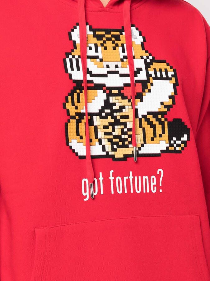 Mostly Heard Rarely Seen 8-Bit Hoodie met print Rood
