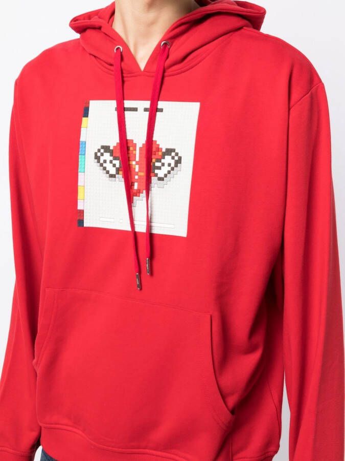 Mostly Heard Rarely Seen 8-Bit Hoodie met print Rood