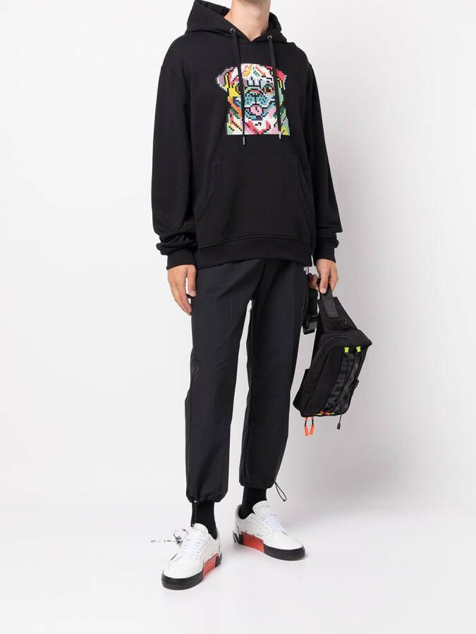 Mostly Heard Rarely Seen 8-Bit Hoodie met print Zwart