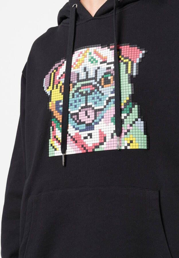 Mostly Heard Rarely Seen 8-Bit Hoodie met print Zwart