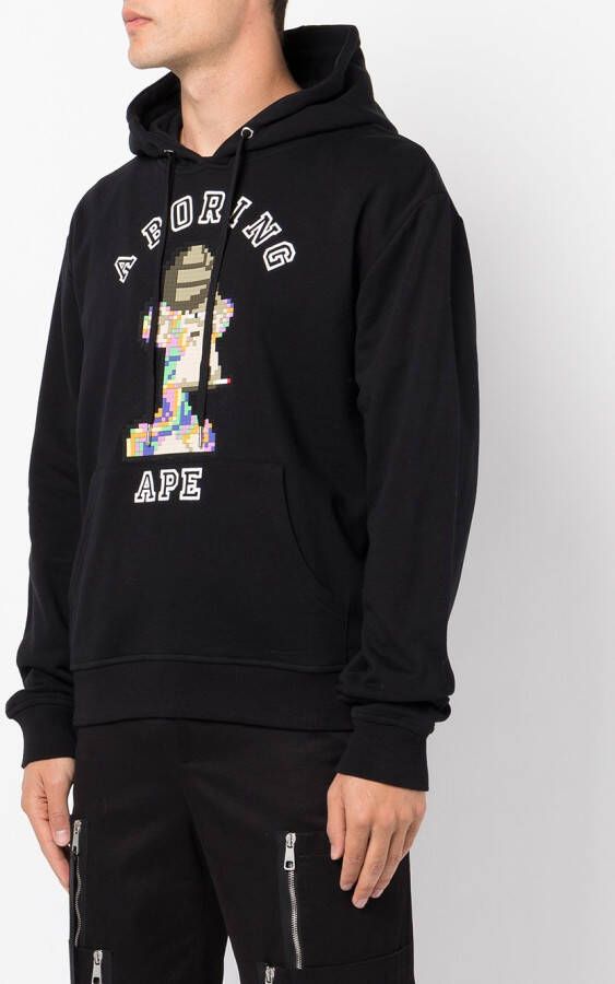 Mostly Heard Rarely Seen 8-Bit Hoodie met print Zwart