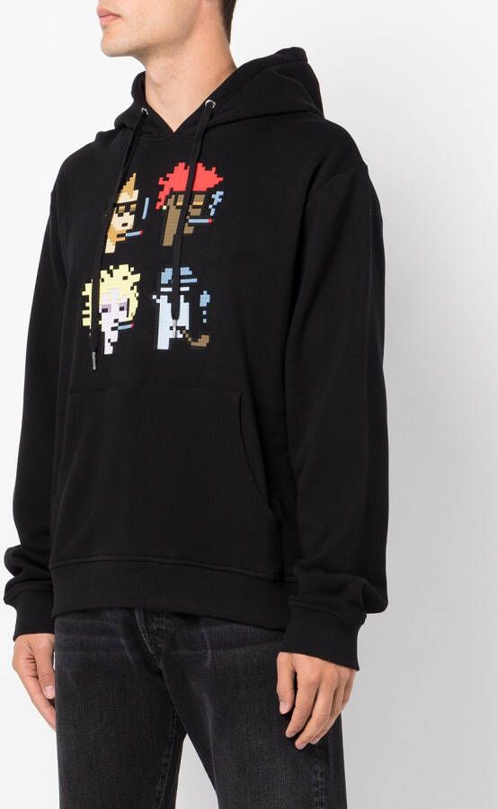 Mostly Heard Rarely Seen 8-Bit Hoodie met print Zwart