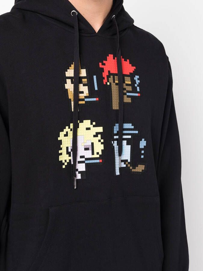 Mostly Heard Rarely Seen 8-Bit Hoodie met print Zwart