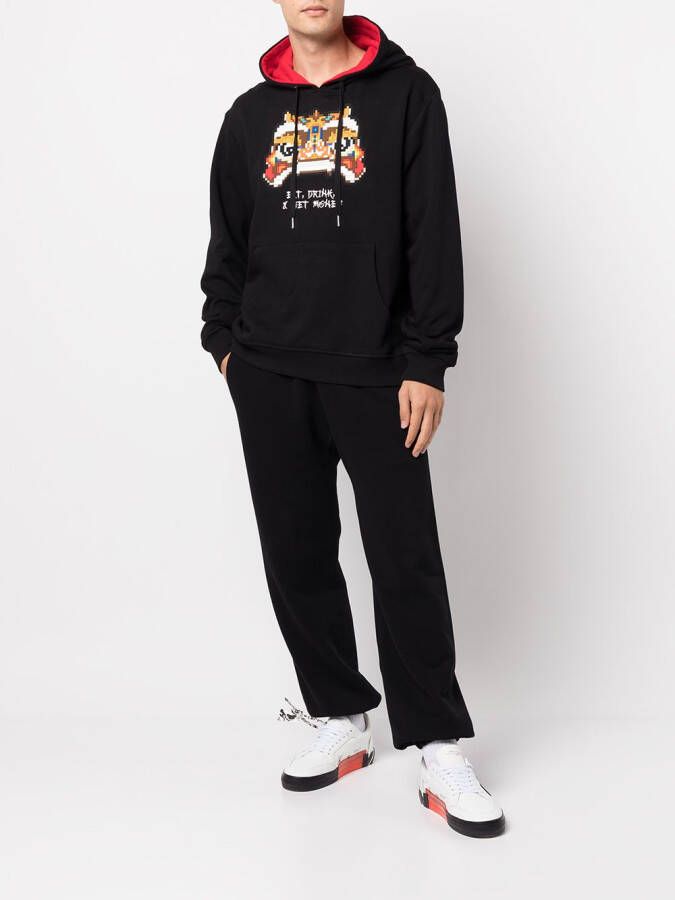 Mostly Heard Rarely Seen 8-Bit Hoodie met tekst Zwart