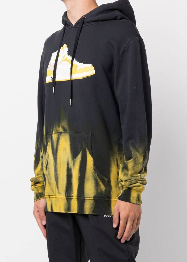 Mostly Heard Rarely Seen 8-Bit Hoodie met tie-dye print Zwart