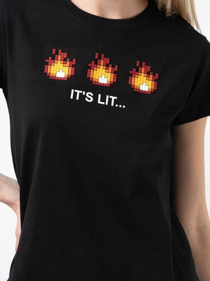 Mostly Heard Rarely Seen 8-Bit It's Lit T-shirt Zwart