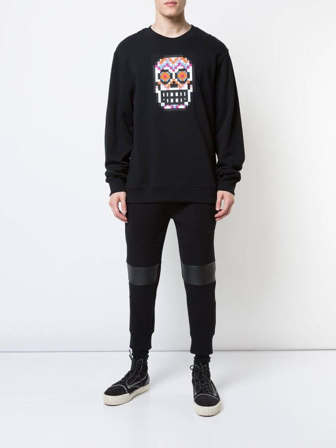 Mostly Heard Rarely Seen 8-Bit Muertos Skull sweater Zwart