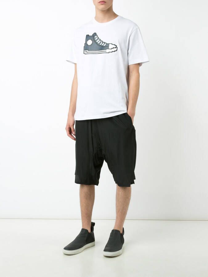 Mostly Heard Rarely Seen 8-Bit Navy Chucks T-shirt Wit