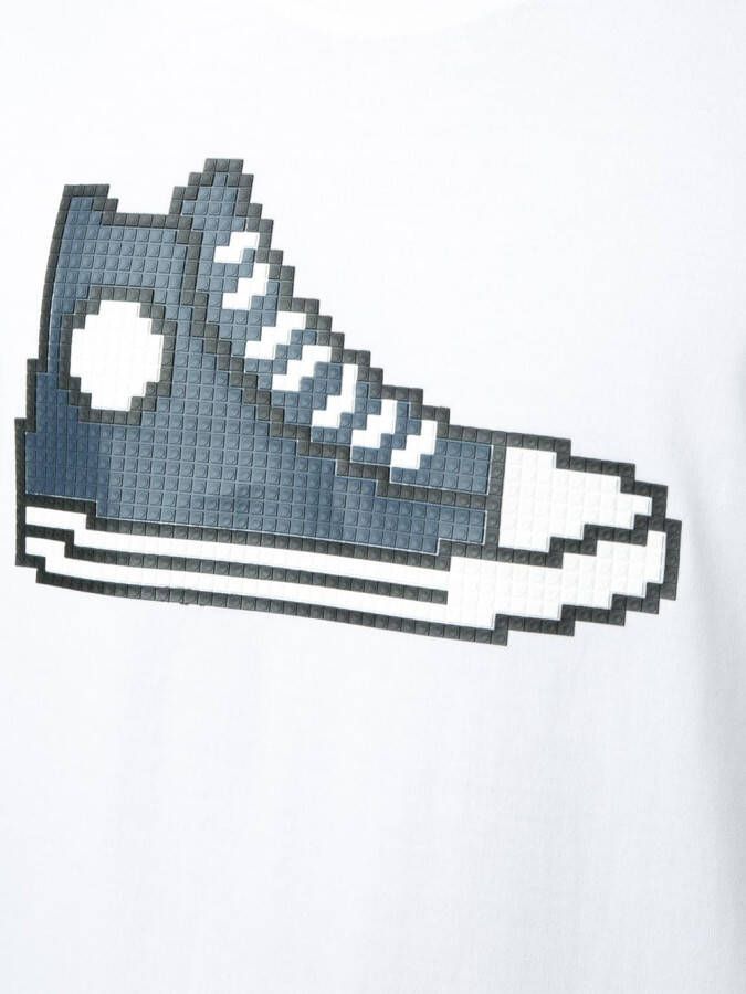 Mostly Heard Rarely Seen 8-Bit Navy Chucks T-shirt Wit