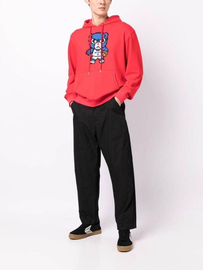 Mostly Heard Rarely Seen 8-Bit Hoodie met print Rood