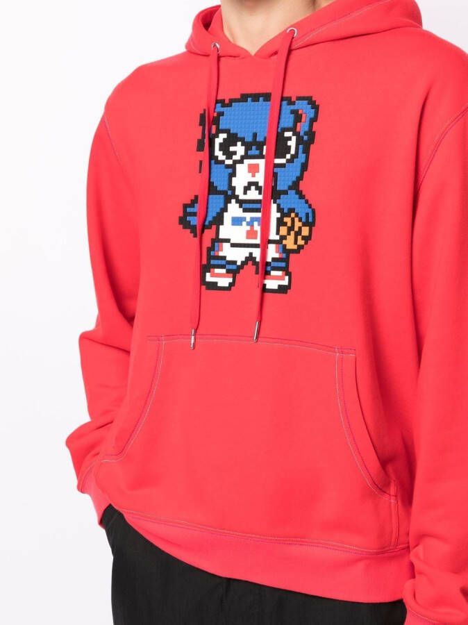 Mostly Heard Rarely Seen 8-Bit Hoodie met print Rood
