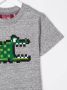 Mostly Heard Rarely Seen 8-Bit pixel croc bedrukt T-shirt Grijs - Thumbnail 3