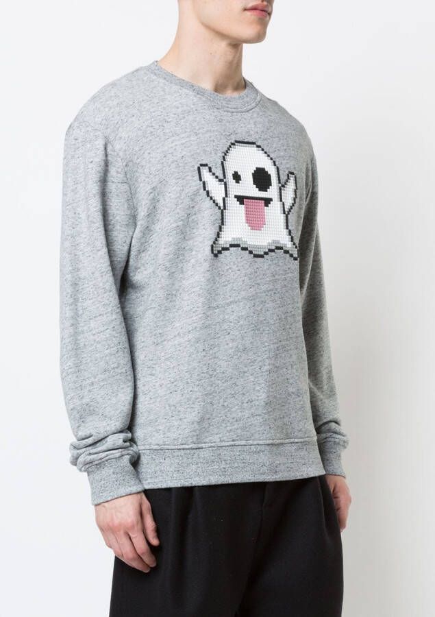 Mostly Heard Rarely Seen 8-Bit Spookachtig sweater Grijs